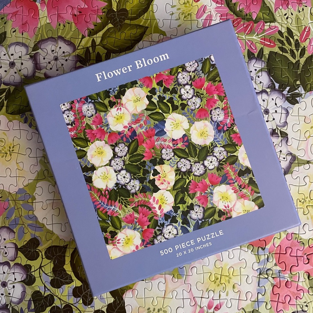 Galison Flower Bloom 500 Piece Puzzle - Multicolor